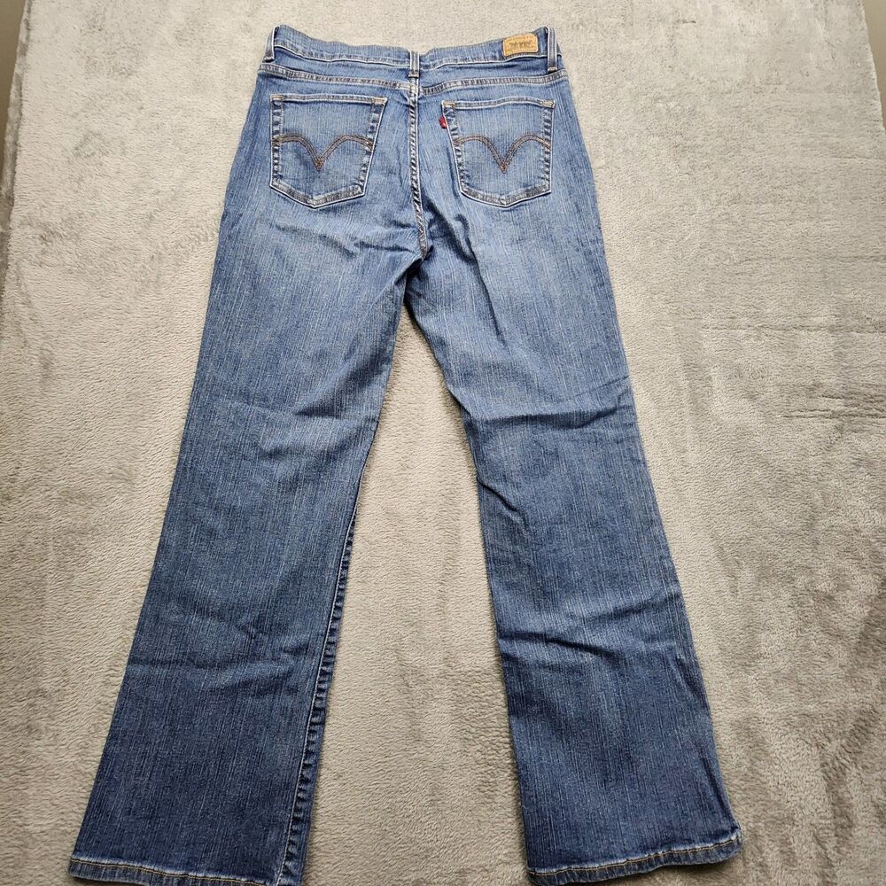 Levis 512 Womens 14 Perfectly Slimming Boot Cut Jeans Cotton Blend Stretch Denim - Picture 7 of 13